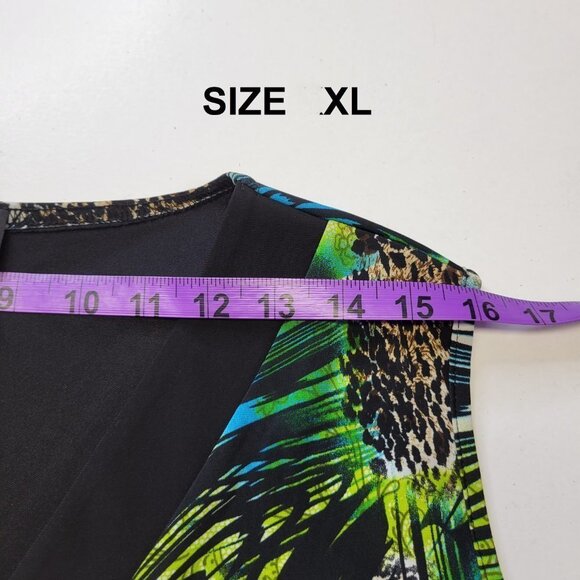 Green and Black Sleeveless Dress Various Sizes L XL - NWOT - Picture 13 of 14